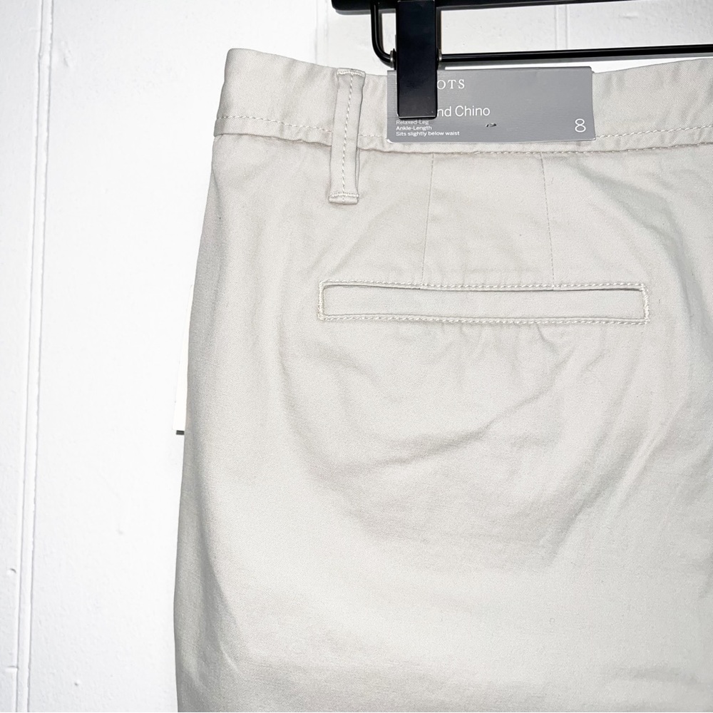 Talbots Gray Taupe Classic Girlfriend Chino Pants - Picture 9 of 12